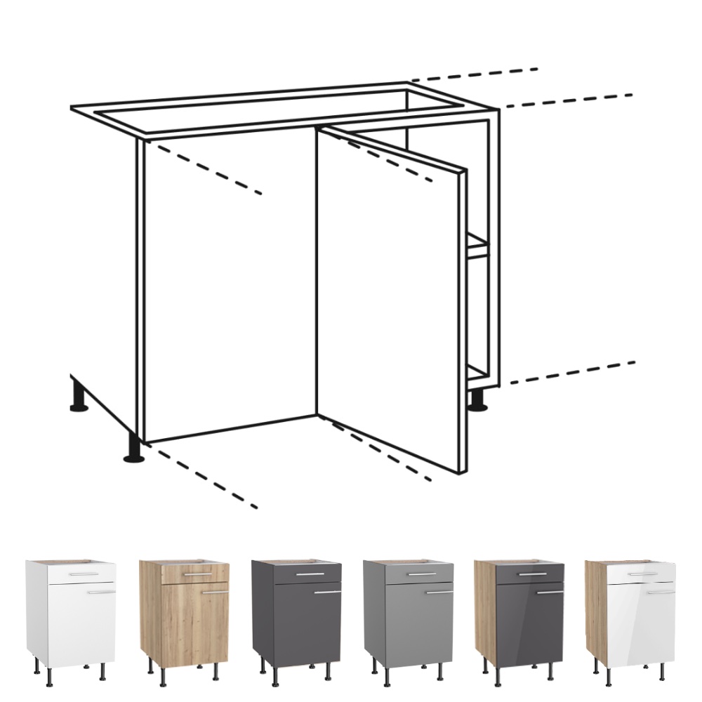 OPTIkomfort  - Eckunterschrank - Breite 115x65cm - UEL116-8