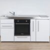 Stengel Steel Concept - Miniküche Premiumline MPB 180 A - mit Kühlschrank, Schubladen, Backofen und Apothekerauszug