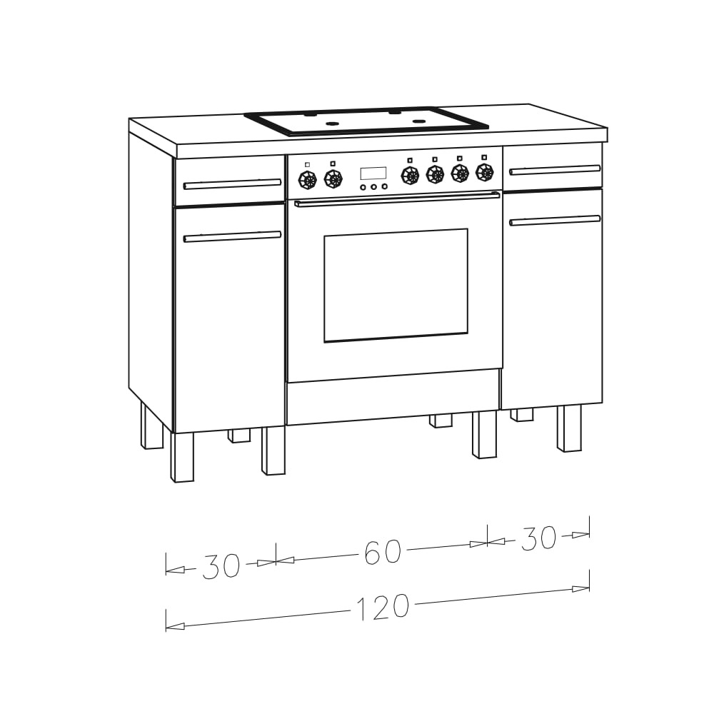 OPTIkomfort  Modular - Module Kochen mit Elektrogerät - KO12E-5E