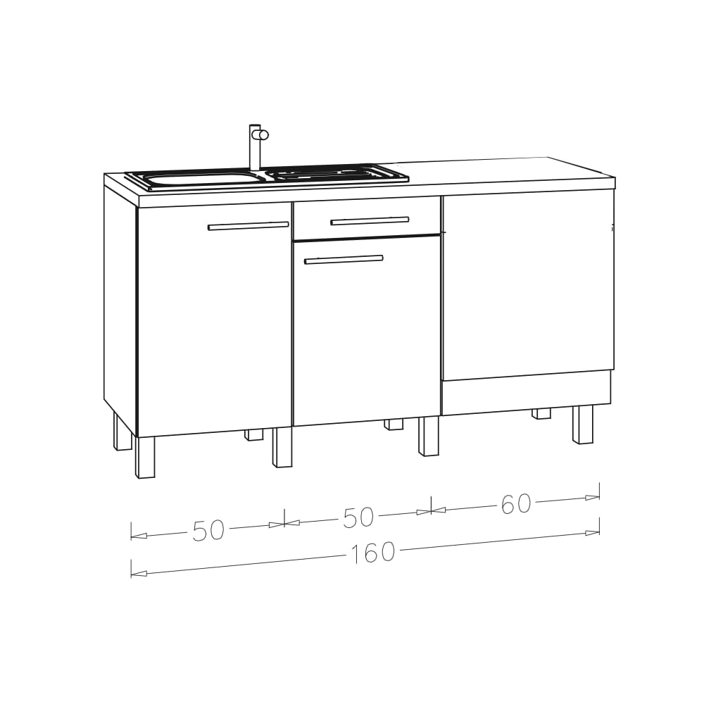 OPTIkomfort  Modular - Module Kochen ohne Elektrogeräte - KOSP16O-5E