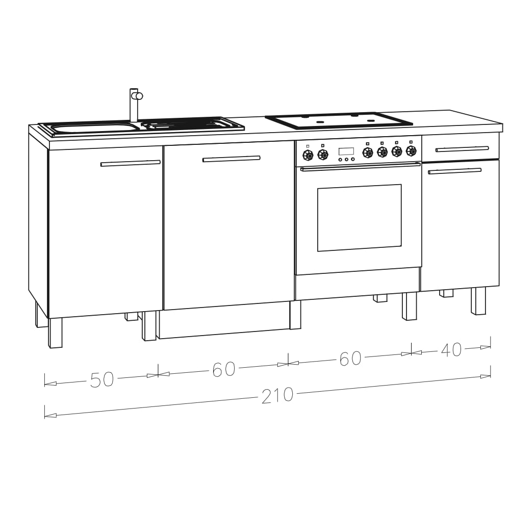 OPTIkomfort  Modular - Module Kochen mit Elektrogeräte - KOSP21E-5E