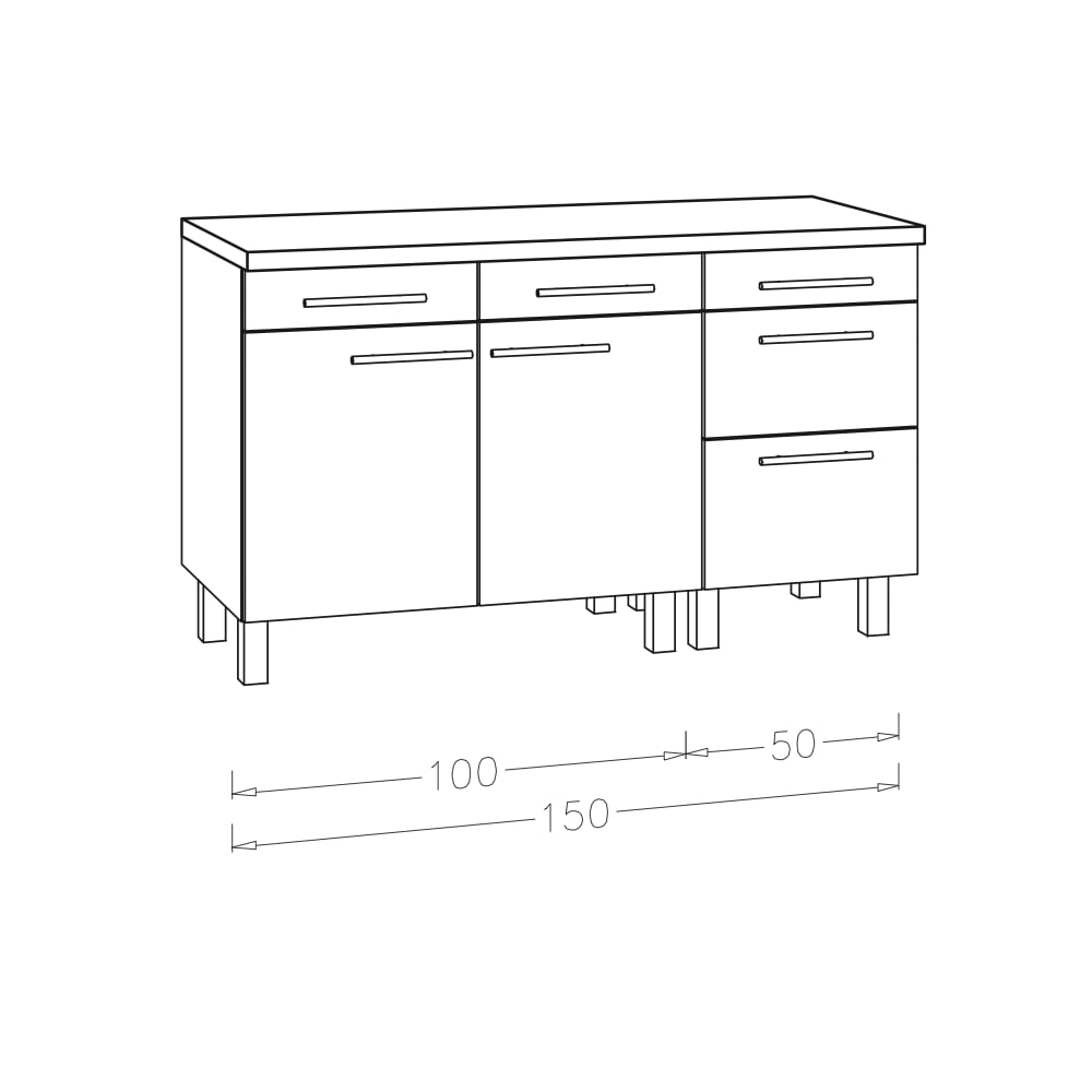 OPTIkomfort  Modular - Module Stauen ohne Elektrogeräte - ST15-5E
