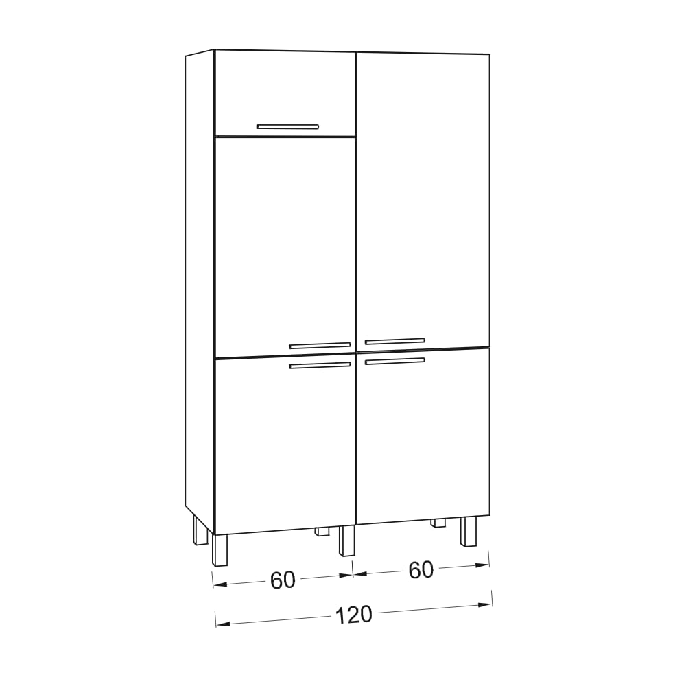 OPTIkomfort  Modular - Hochschrank - STKS12O-5