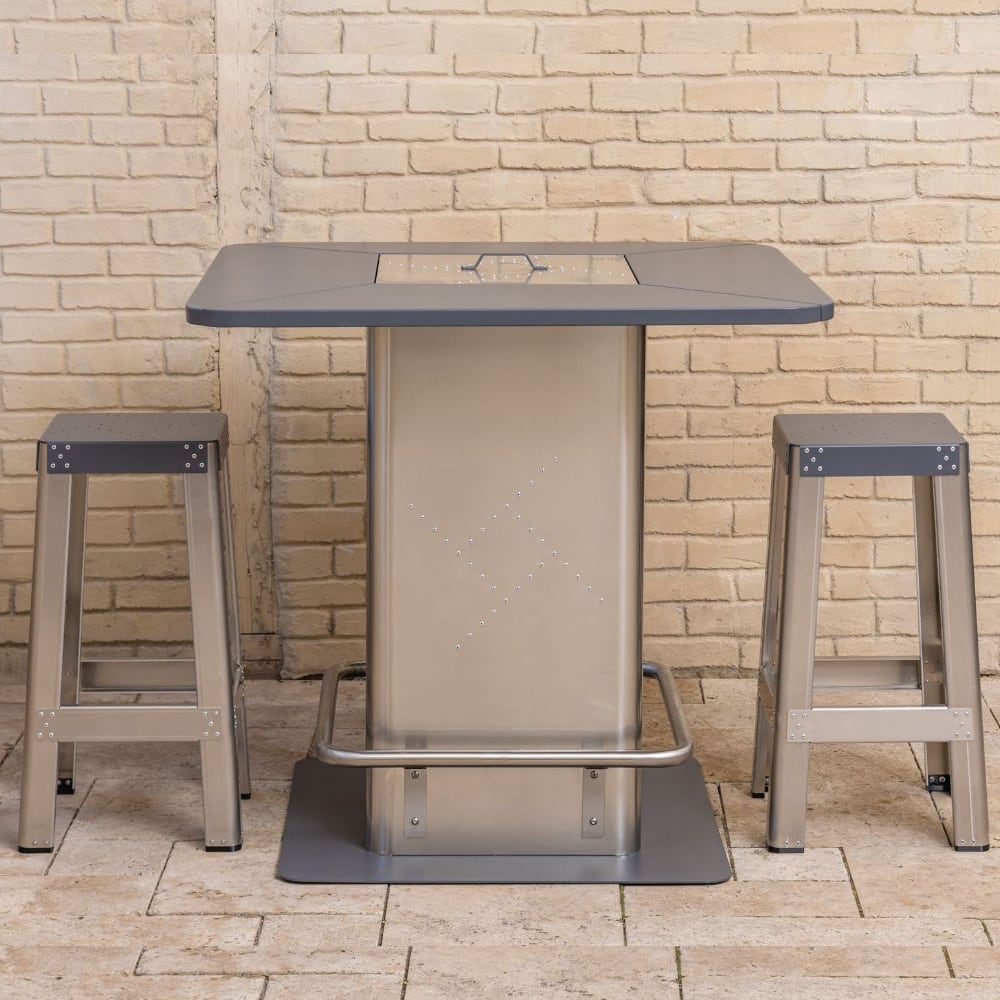 Stengel Steel Concept - Streamline - Set Stehtisch + 2 Barhocker - 2600025000000