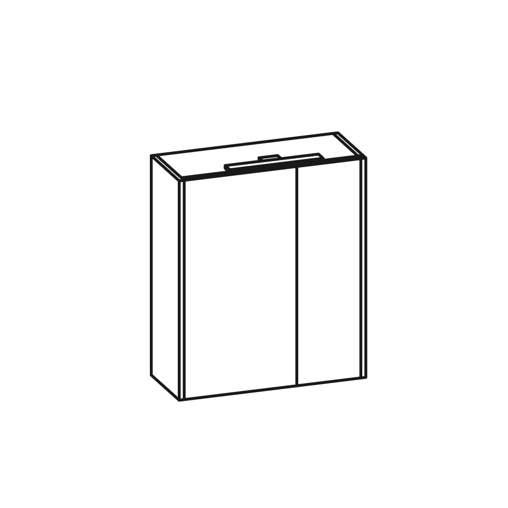 Pelipal - QUICKSET 393 - zerlegte Badmöbel - Spiegelschrank 85-I - 60cm (045.756085)