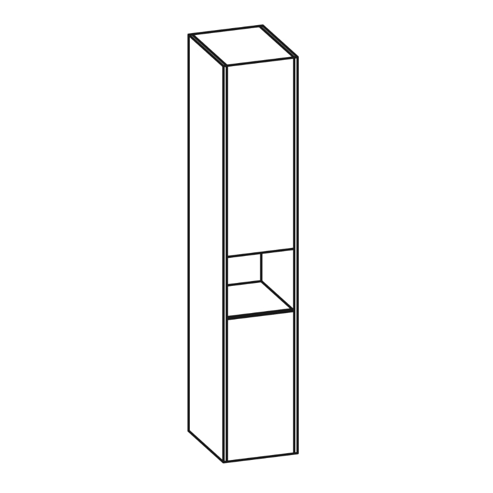 Pelipal - QUICKSET 393 - zerlegte Badmöbel - Hochschrank - 35cm (393.013528)