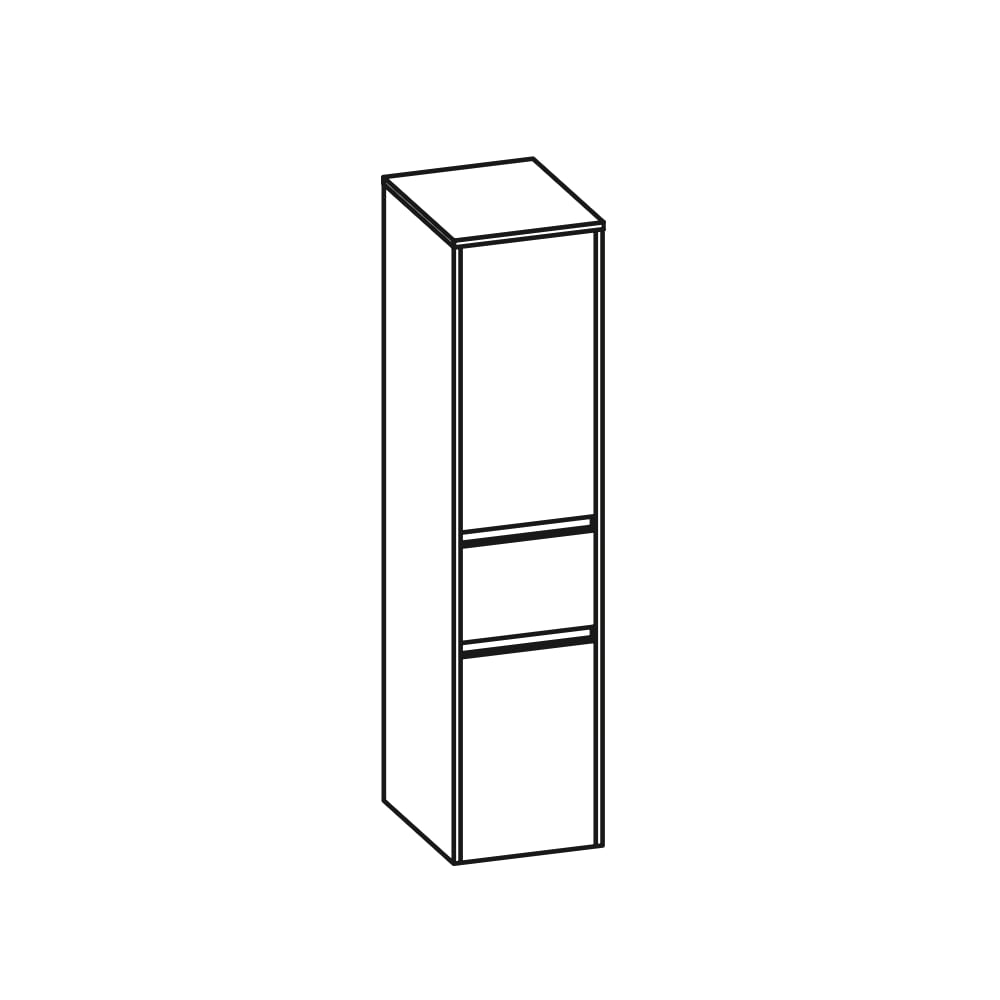 Pelipal - QUICKSET 393 - zerlegte Badmöbel - Midischrank - 35cm (393.013557)