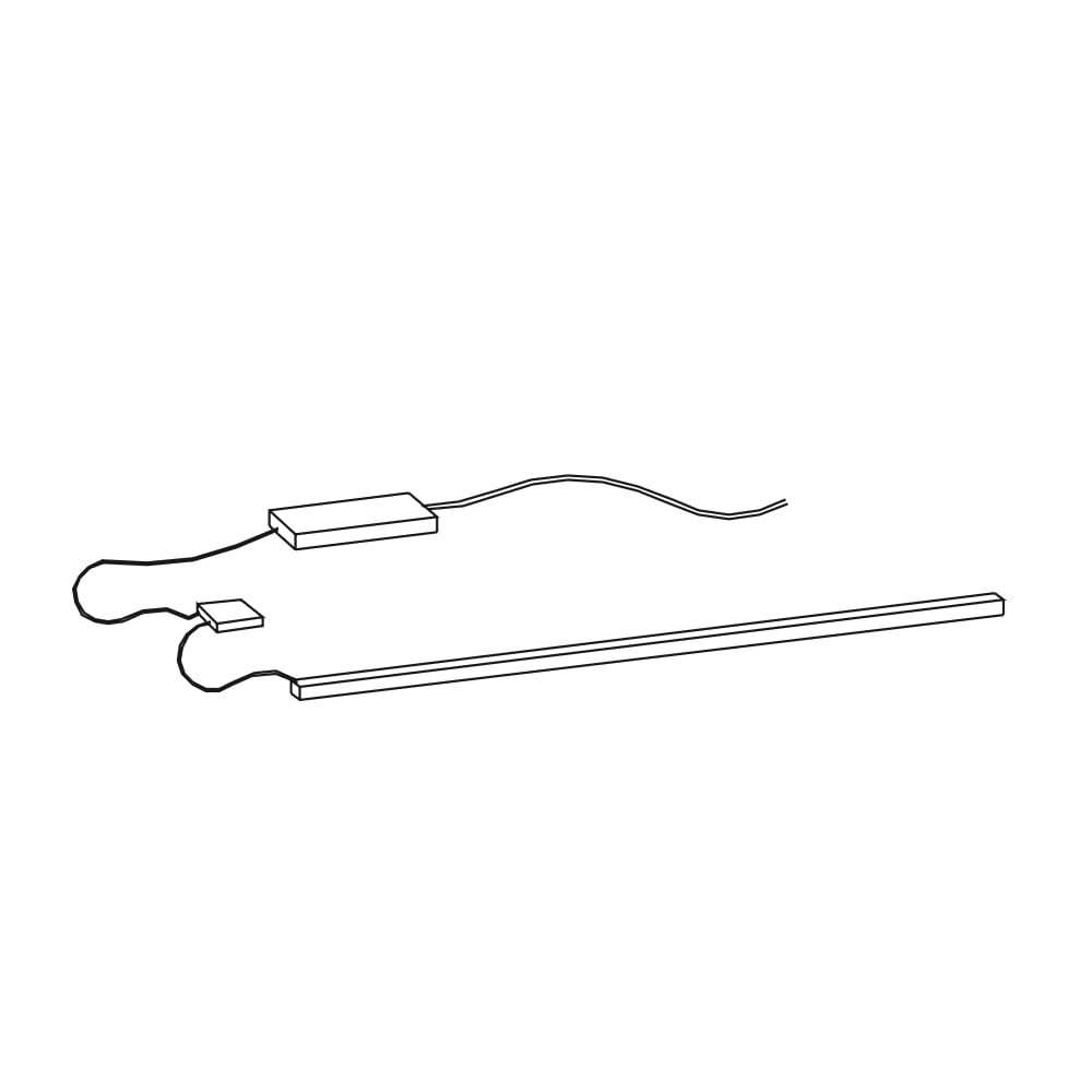 Pelipal - QUICKSET 393 - zerlegte Badmöbel - Beleuchtungs-Set - 55cm (980.001200)