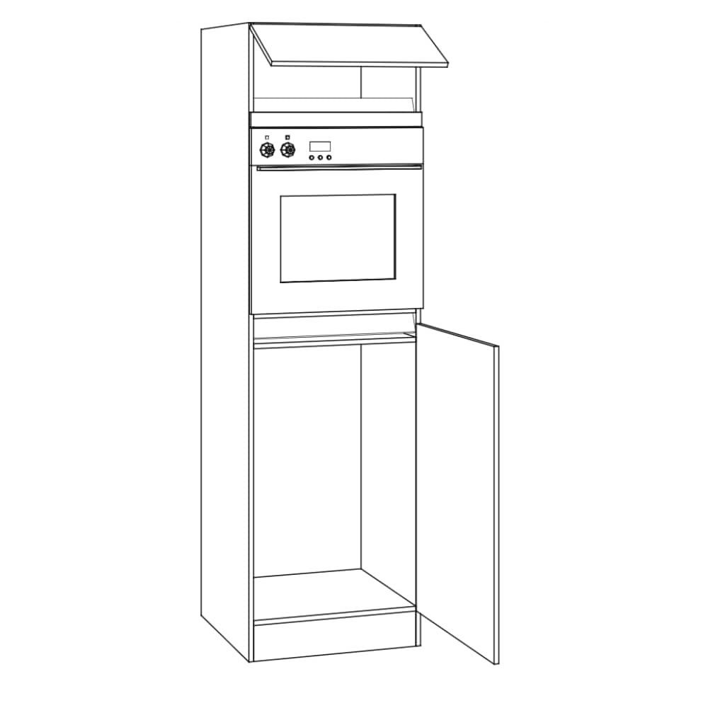 OPTIklar  - Hochschrank für Backofen und integrierbaren Kühlschrank 160 ℓ - Breite 60cm – HOMK660-0