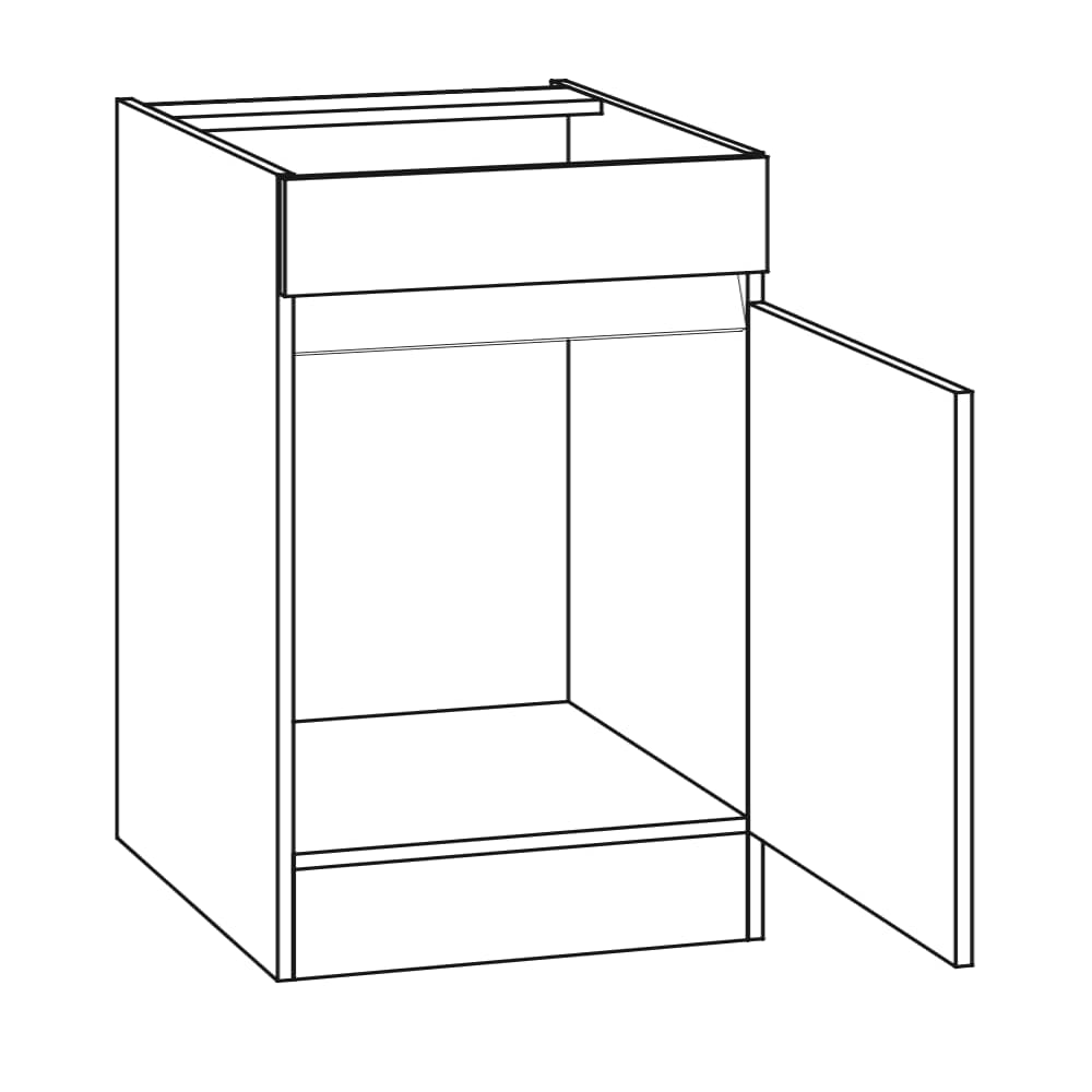 OPTIklar  - Spülenunterschrank ohne Arbeitsplatte – Breiten 50/60cm – SPO506-0