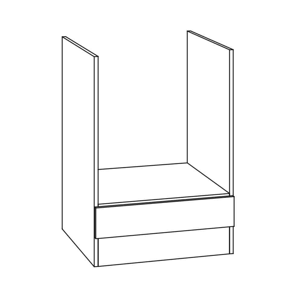 OPTIklar  - Unterschrank ohne Arbeitsplatte – Herdumbau - Breiten 60cm – UO634-0