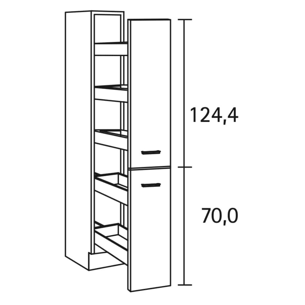 OPTImulti - Vorratszentrum - 210cm Höhe - Tiefe 57.1cm - Breite 30cm - HFZ306-1E
