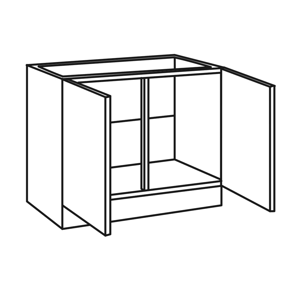 OPTImulti - Spülenunterschrank ohne Arbeitsplatte - Breite 100cm - SPLO106-1