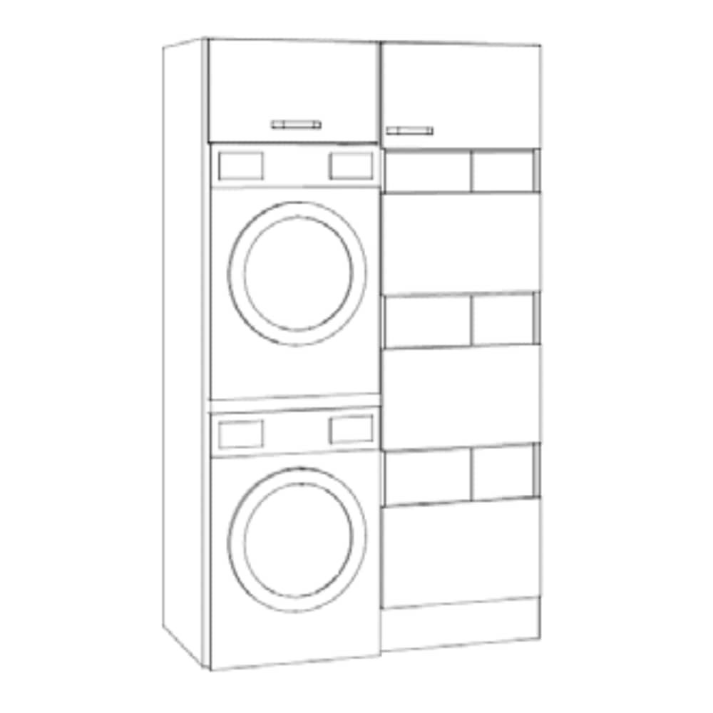 OPTImulti - Waschsäulenset - Breite 123.2cm - Tiefe 57.1cm - Höhe 210cm - WSSET1