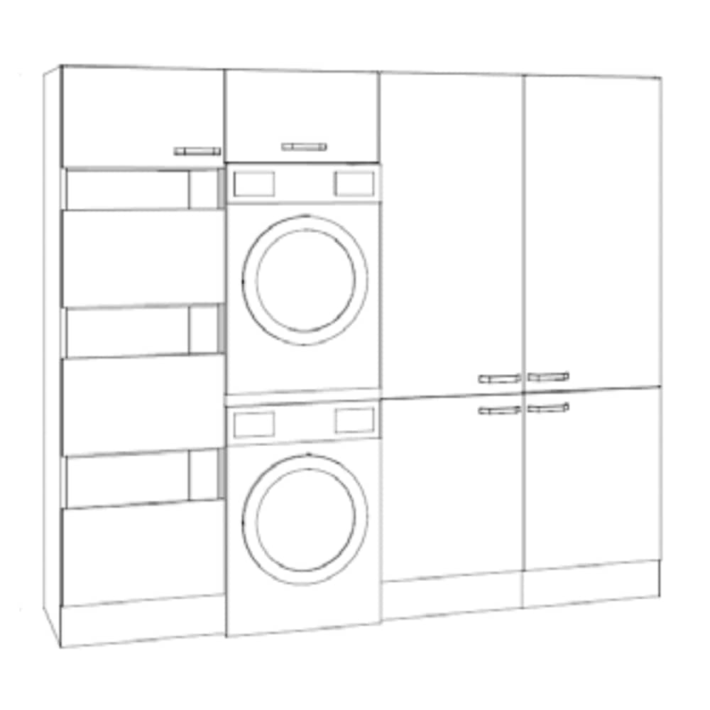 OPTImulti - Waschsäulenset - Breite 243.2cm - Tiefe 57.1cm - Höhe 210cm - WSSET2