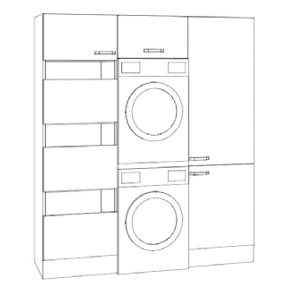 OPTImulti - Waschsäulenset - Breite 183.2cm - Tiefe 57.1cm - Höhe 210cm - WSSET4